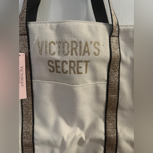 NWT VICTORIAS SECRET TOTE Canvas Bag - Picture 4 of 11